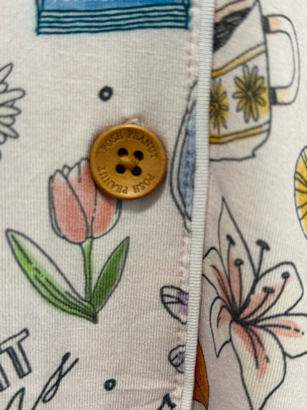 Gilmore Girls x Posh Peanut NWT size XL Women’s Pajama Top Bamboo Lightweight - Picture 4 of 15